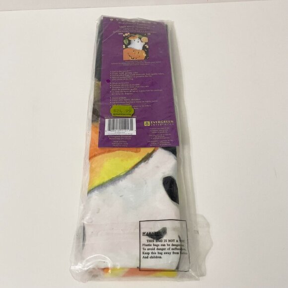 Evergreen Satin Reflections Flag Halloween Pumpkin Ghost 29" x 43" - Picture 8 of 16